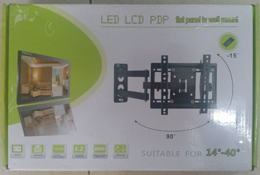 ขาแขวนทีวีขาแขวนทีวีplasma/lcd 14"-40" แบบปรับมุมก้มเงยและยืดหดได้