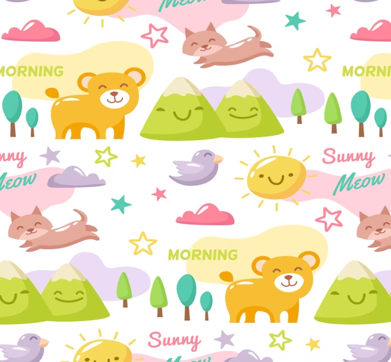 วอลเปเปอร์ห้องเด็ก ลายการ์ตูน (สั่งผลิต)