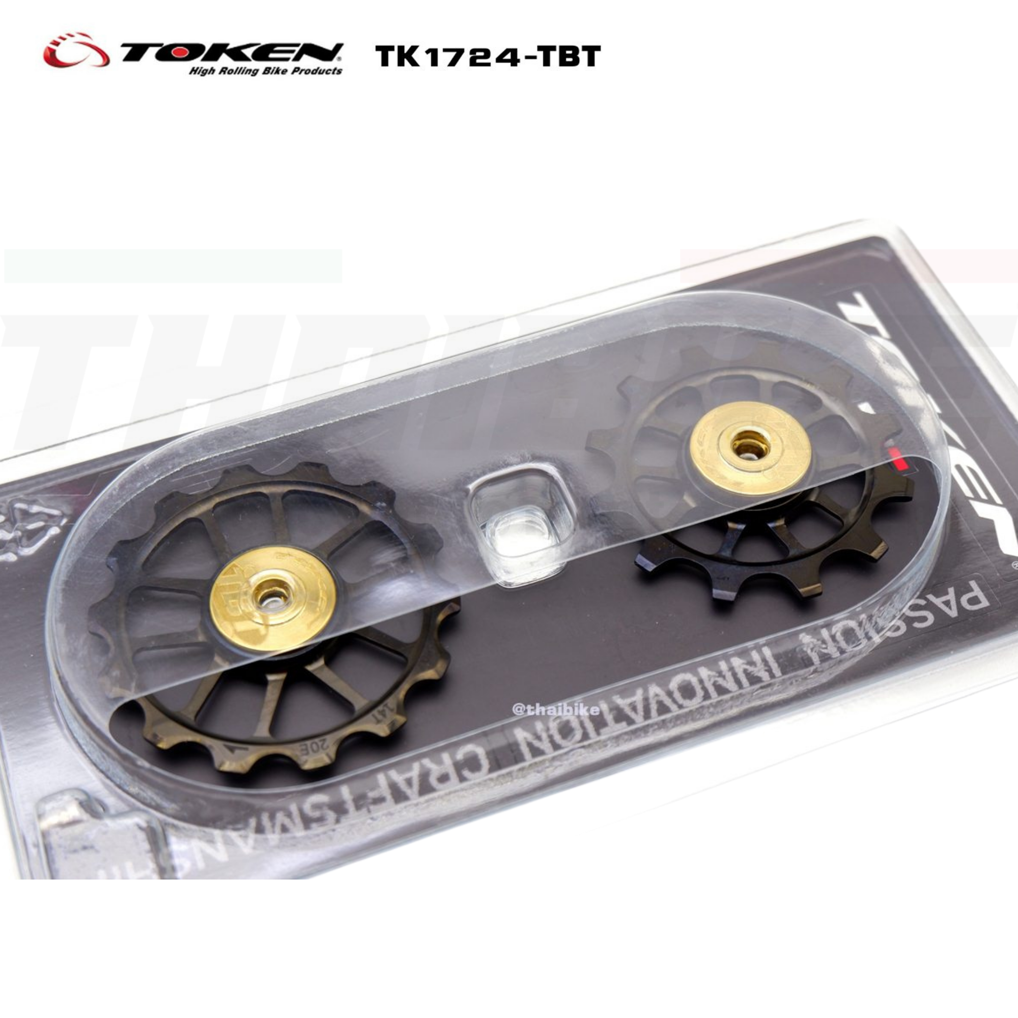 ลูกกลิ้งตีนผีจักรยาน Token 12-14T รุ่น TK1724-TBT CERAMIC