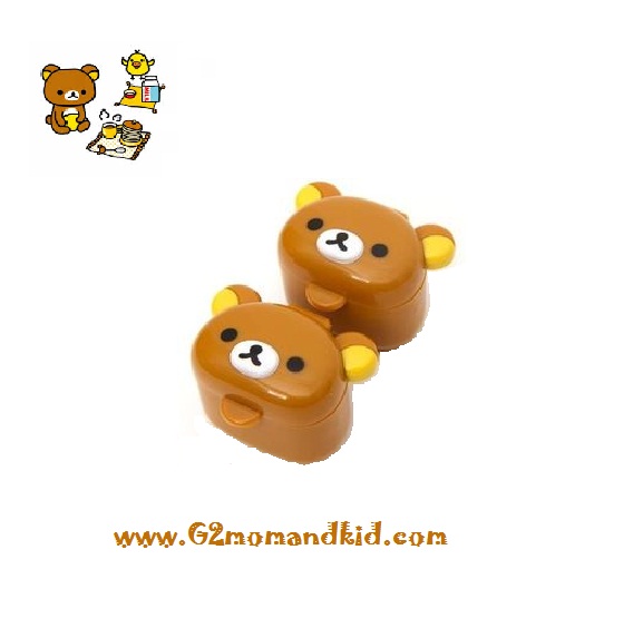 ++พร้อมส่ง++ กระปุกซอส มายองเนส น้ำจิ้ม รูปหน้ารีแลคคุมะ (สีน้ำตาล) สินค้า 1 แพ็ค มี 2 กระปุก สินค้านำเข้าจากญี่ปุ่นแท้ค่ะ