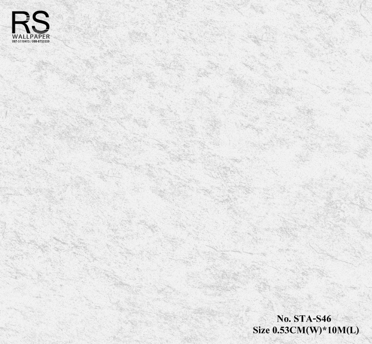 วอลเปเปอร์ ลายปูนขัดมัน สีเทาอ่อน No.STA-S46