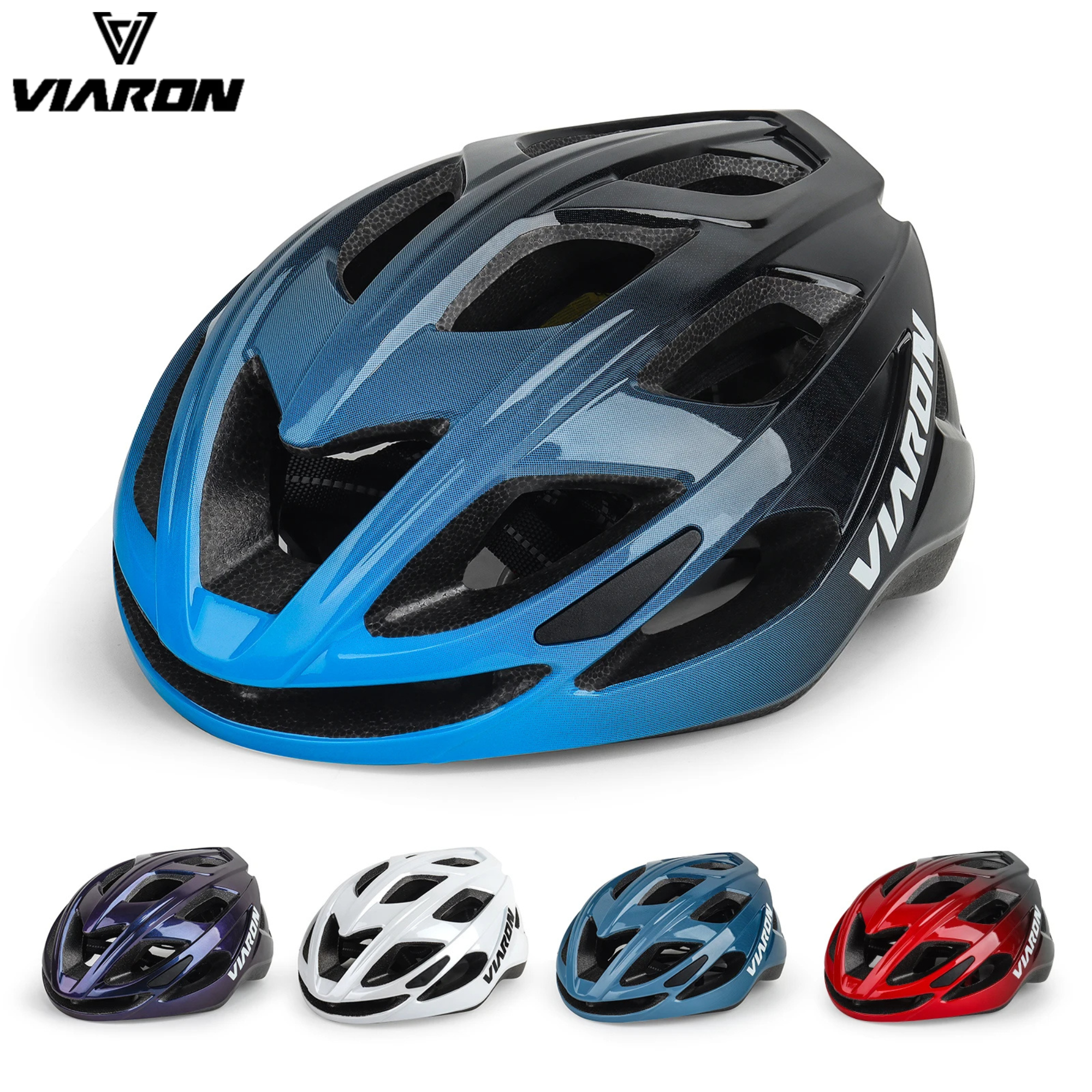 หมวกกันน็อคจักรยานเสือหมอบ เสือภูเขา VIARON น้ำหนักเบาพิเศษ