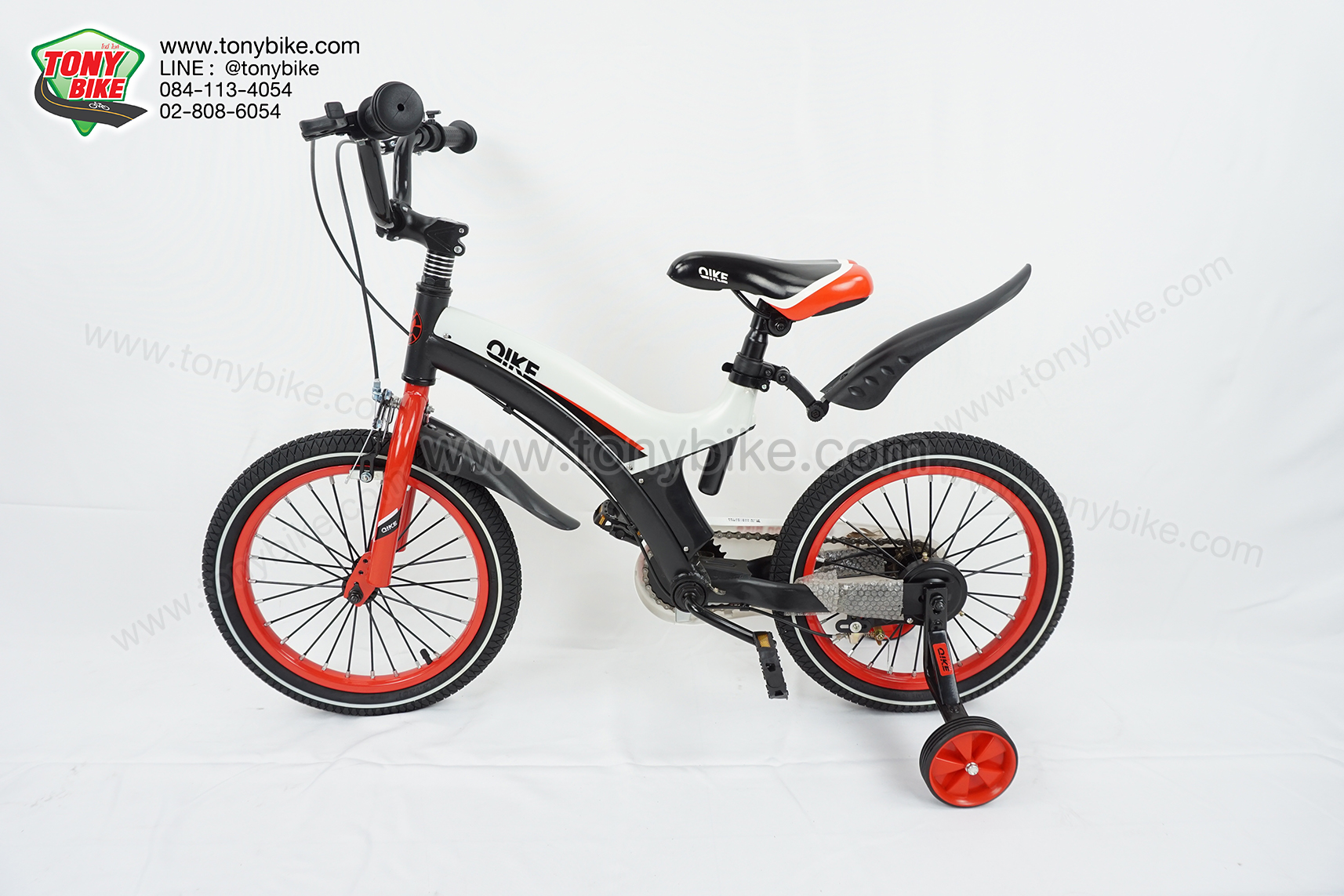 จักรยานเด็กเฟรมโค้ง ดำแดง