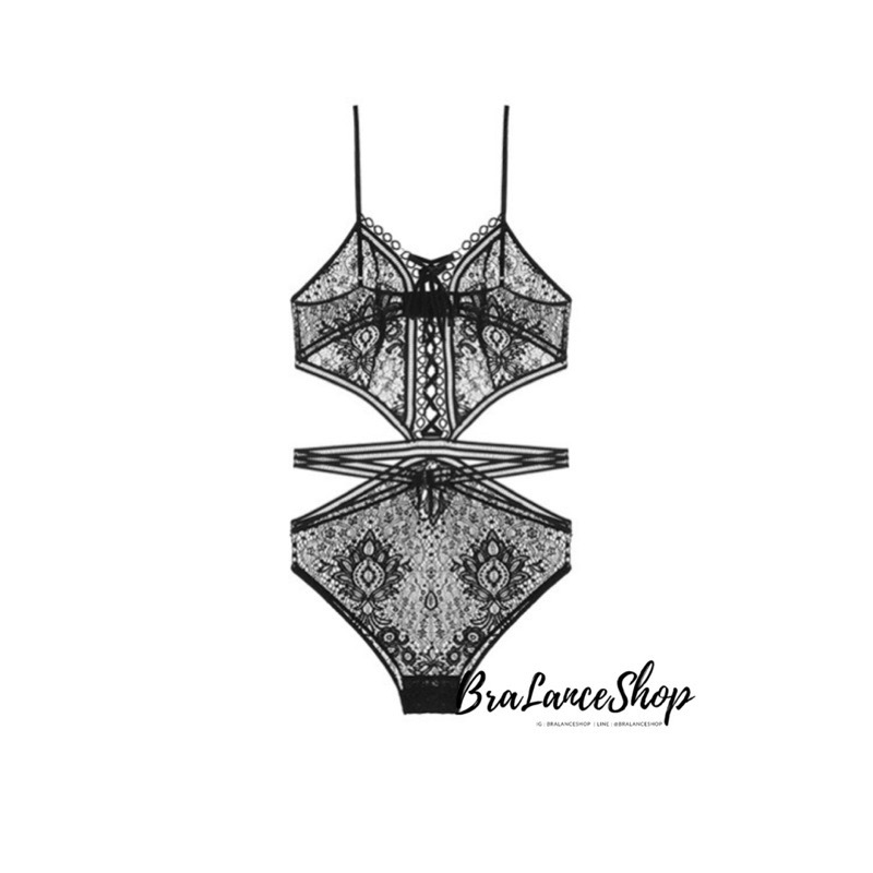 BLS✿246 ชุดบอดี้สูทลูกไม้ งานลูกไม้ไฮเอนนิ่มยืด