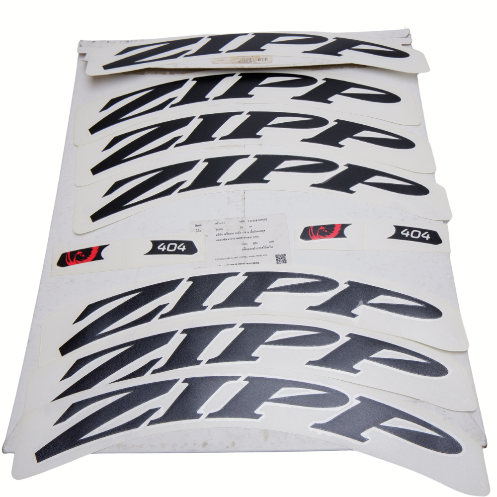 🚴♂️ สติ๊กเกอร์แต่งล้อ ZIPP 404 – ZIPP LOGO สีดำด้าน (Matte Black)