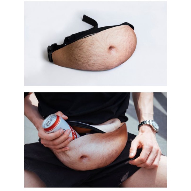 กระเป๋ารูปพุง กระเป๋าพุง 💥ฮิตใน tiktok💥 ฮาและเก๋ ของขวัญมีไอเดีย พร้อมส่งจากไทย