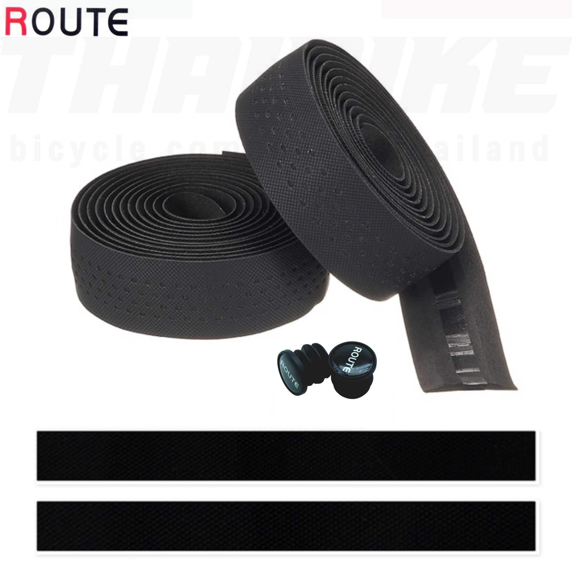 ผ้าพันแฮนด์จักรยานเสือหมอบ ROUTE แบบ 2TONE DOT