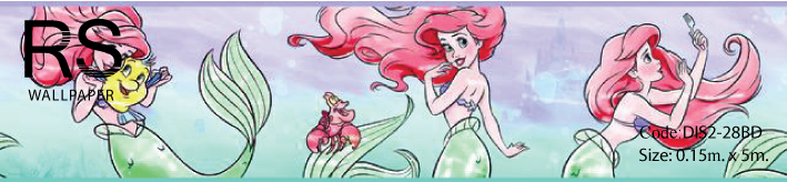 บอร์เดอร์ลายการ์ตูน ดิสนีย์ THE LITTLE MERMAID DIS2-D28BD
