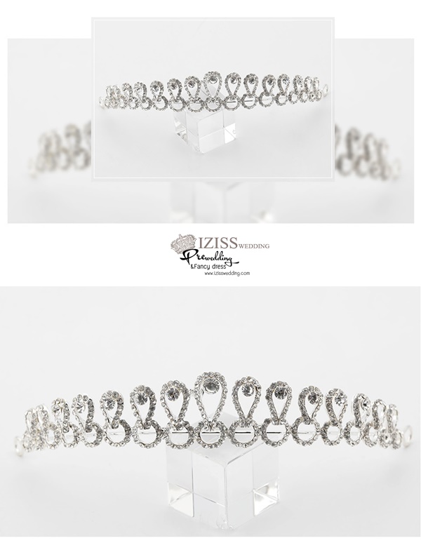 AC010 **พรีออเดอร์**ชุดเทียร่า มงกุฎเพชร ชุดเครื่องประดับเจ้าสาวสวยหรูดุจเจ้าหญิง