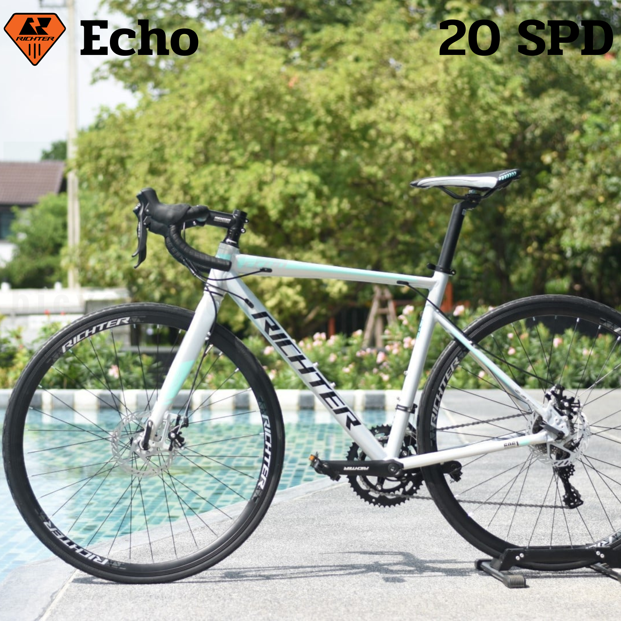 จักรยานเสือหมอบดิสก์เบรค Richter Echo อลูมิเนียม 20SPD 700C