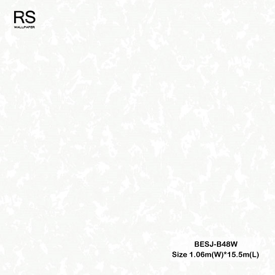 วอลเปเปอร์สีขาวครีม BESJ-B48W