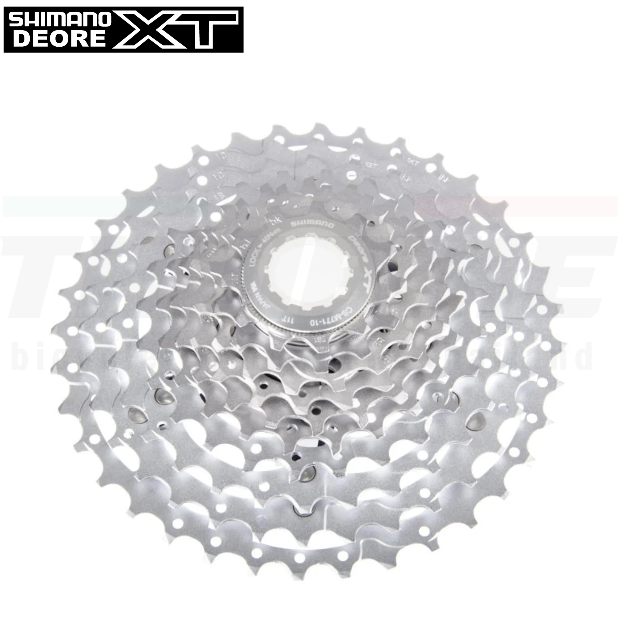 เฟืองจักรยาน สเตอร์ SHIMANO XT, 10-Speed, CS-M771-10, ขนาด 11-36T