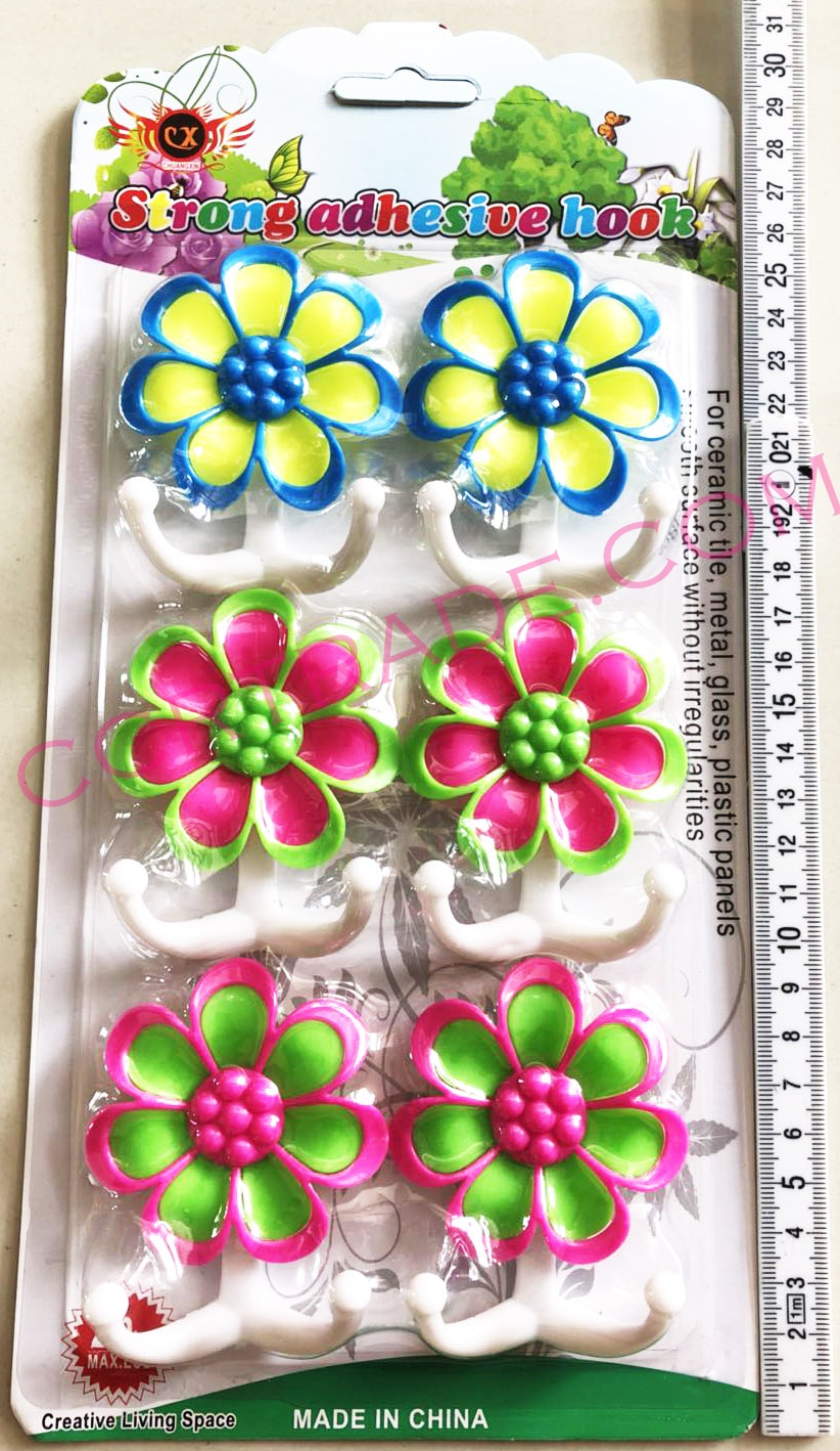 ขอแขวนดอกไม้ 6 ชิ้นแผงใหญ่ 31.5 ซม.
