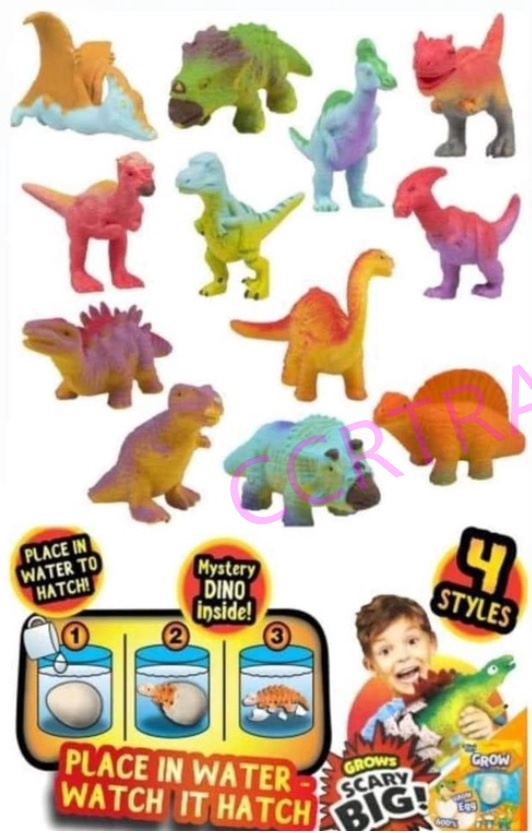 ไข่ไดโนเสาร์แช่น้ำ GROW แผง 18 ซม.(งานห้าง)