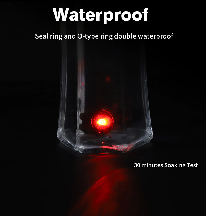 ไฟท้ายจักรยาน TAG-B ไฟติดหมวกจักรยาน ใช้ถ่าน CR2032