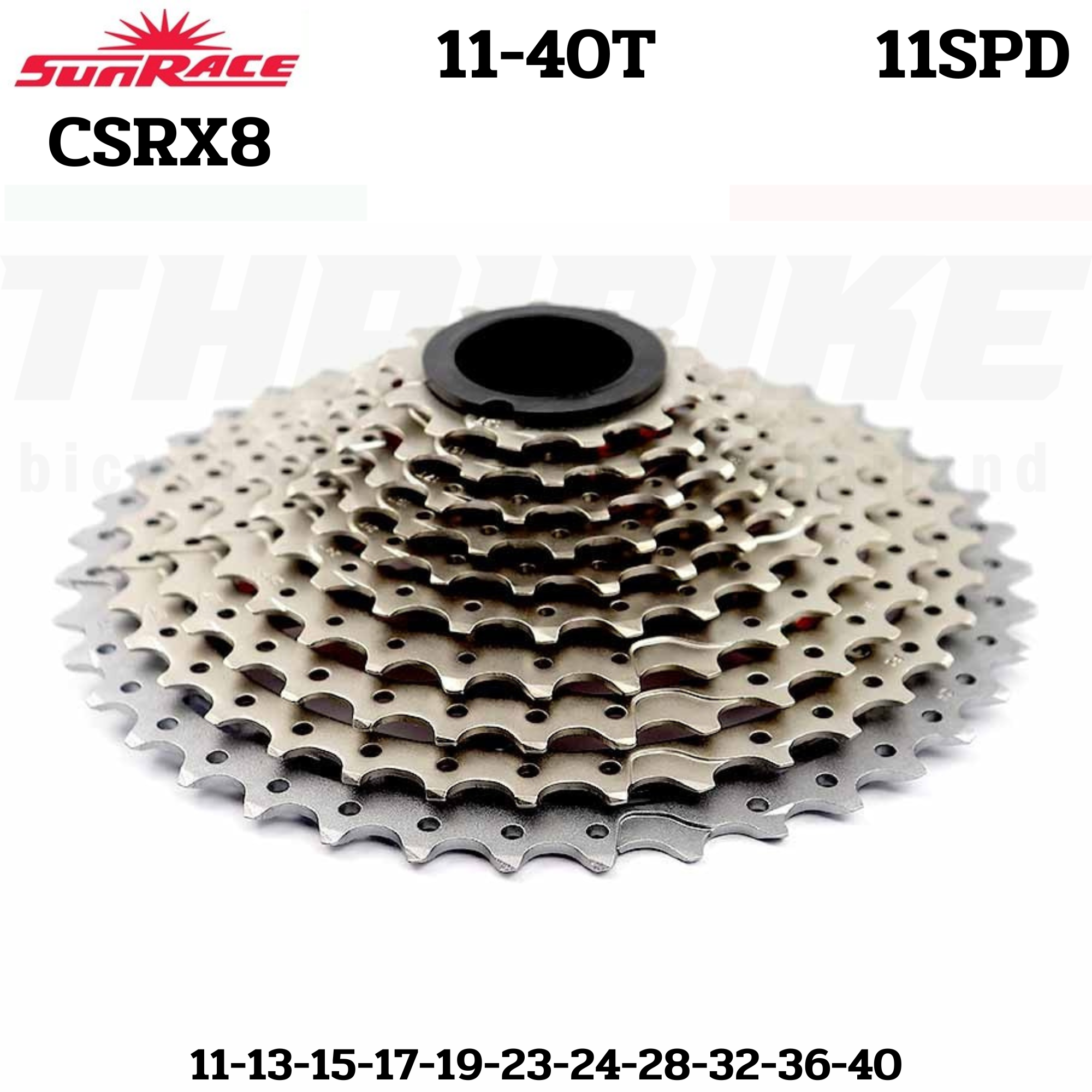 เฟืองจักรยานเสือหมอบ SUNRACE RX8 11SPEED 11-40T 11-42T ตัว TOP