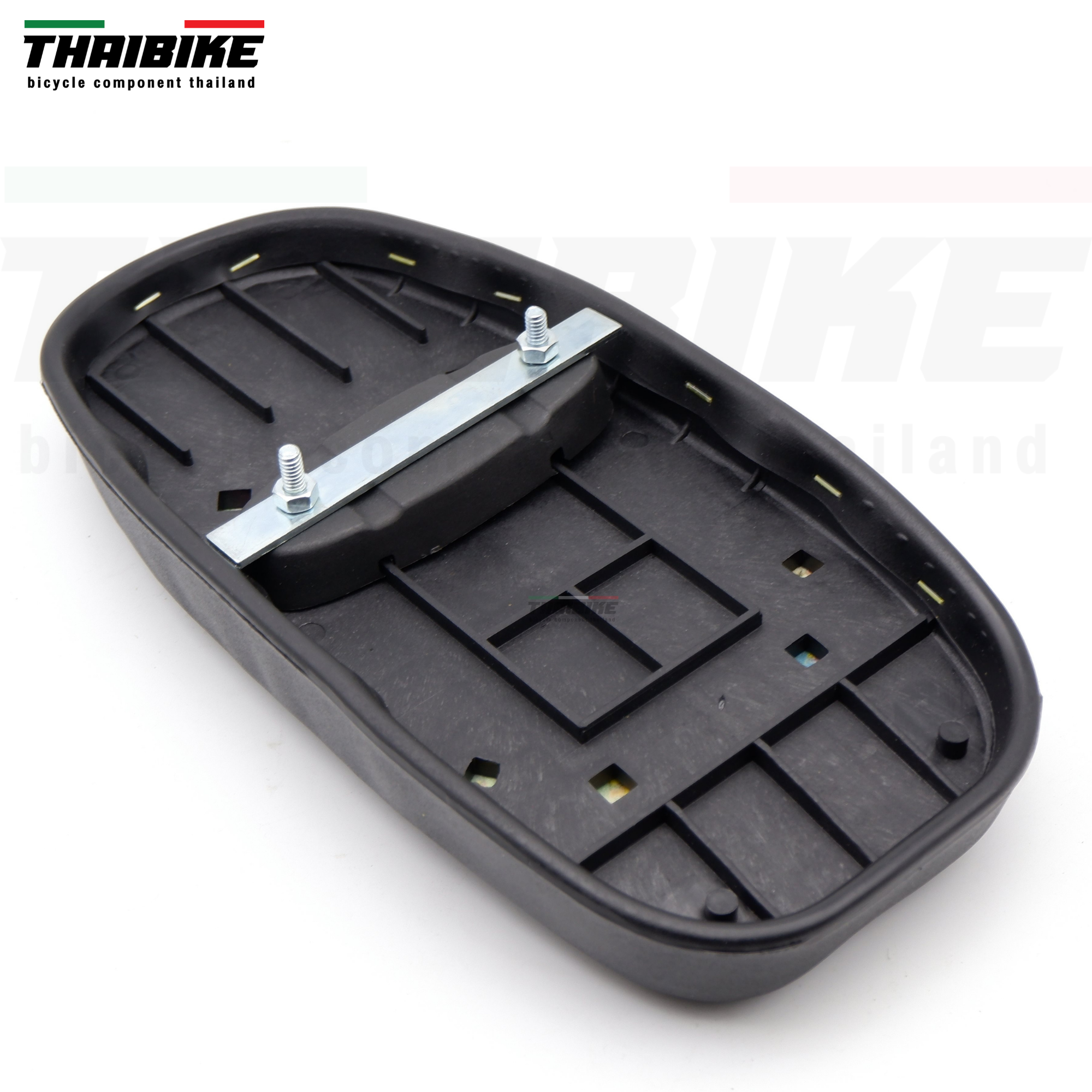 เบาะนั่งหลังสำหรับติดตะแกรงหลังจักรยาน แบบมีตัวล็อคล่าง งานไต้หวัน