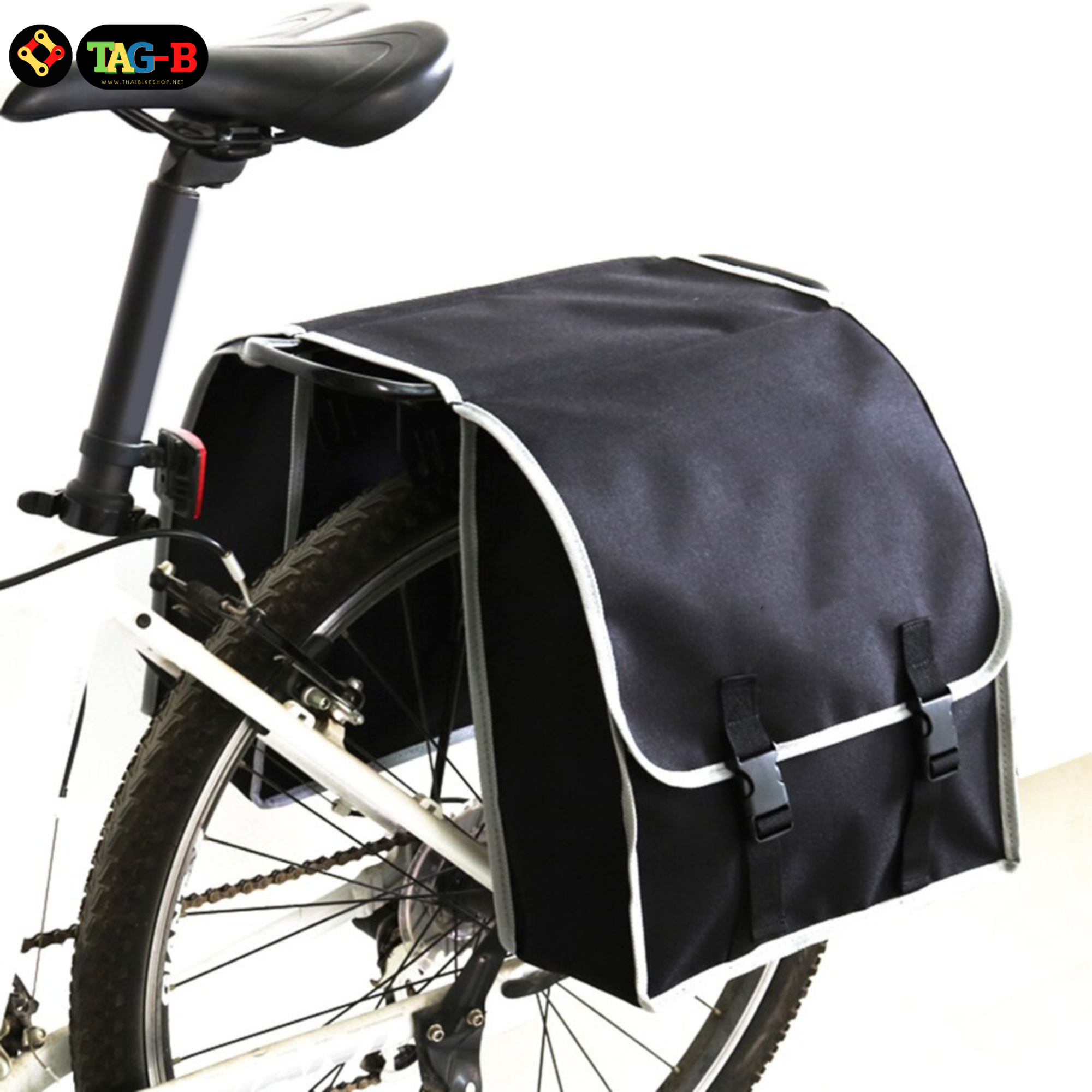 กระเป๋าจักรยานใส่ตะแกรงหลัง DECAISPORT ทั่วร์ริ่ง