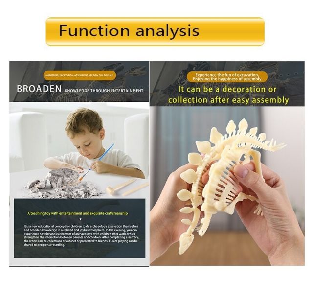 ชุดขุดฟอสซิลไดโนเสาร์ เกมฝึกสมาธิ ขุดไดโนเสาร์