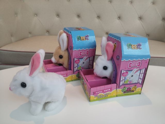 กระต่ายดุกดิก กระต่ายเดินได้ ❤️ตุ๊กตากระต่ายวิ่งได้🐇แบบเดียวกับเป่าเปา‼️พร้อมส่งจากไทย