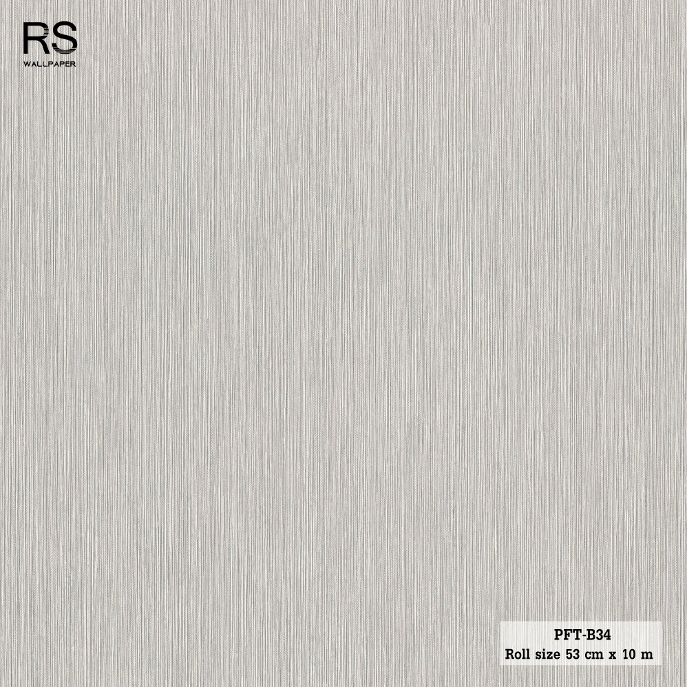 วอลเปเปอร์ สีเทาเงิน PFT-B34