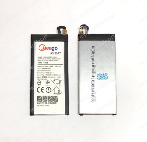 แบตเตอรี่ มอก. Meago สำหรับ Samsung Galaxy A5 (2017) - BA520ABE (ส่งฟรี)
