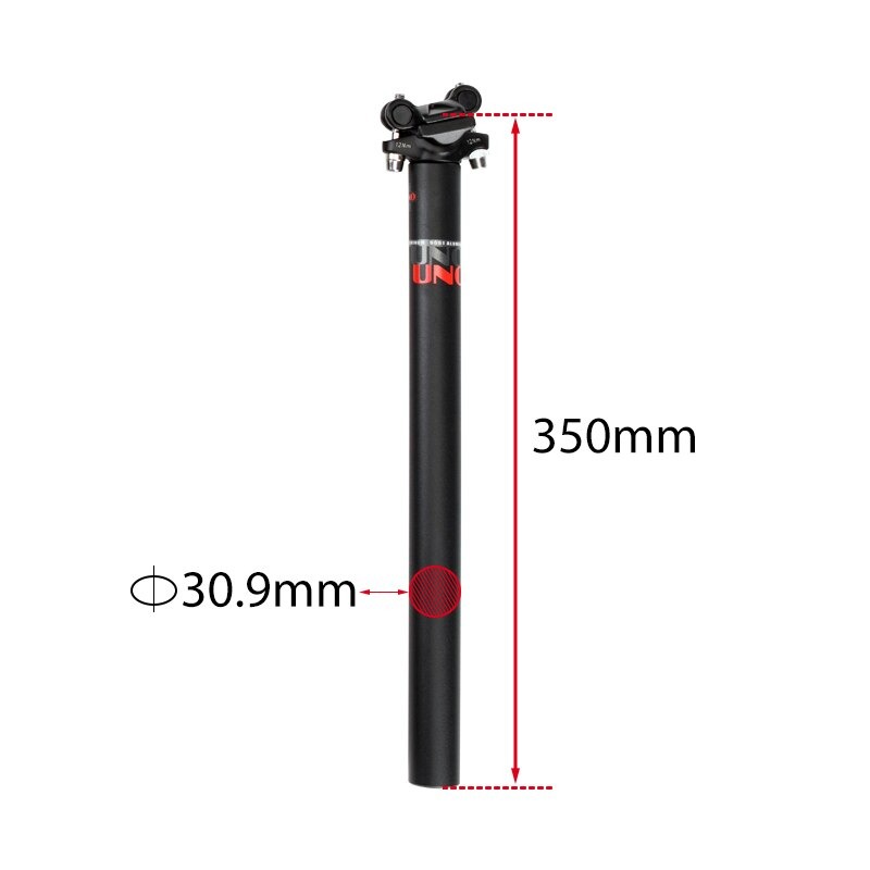 หลักอานจักรยาน UNO อลูมิเนียม 6061-T6 ultra-aluminum alloy