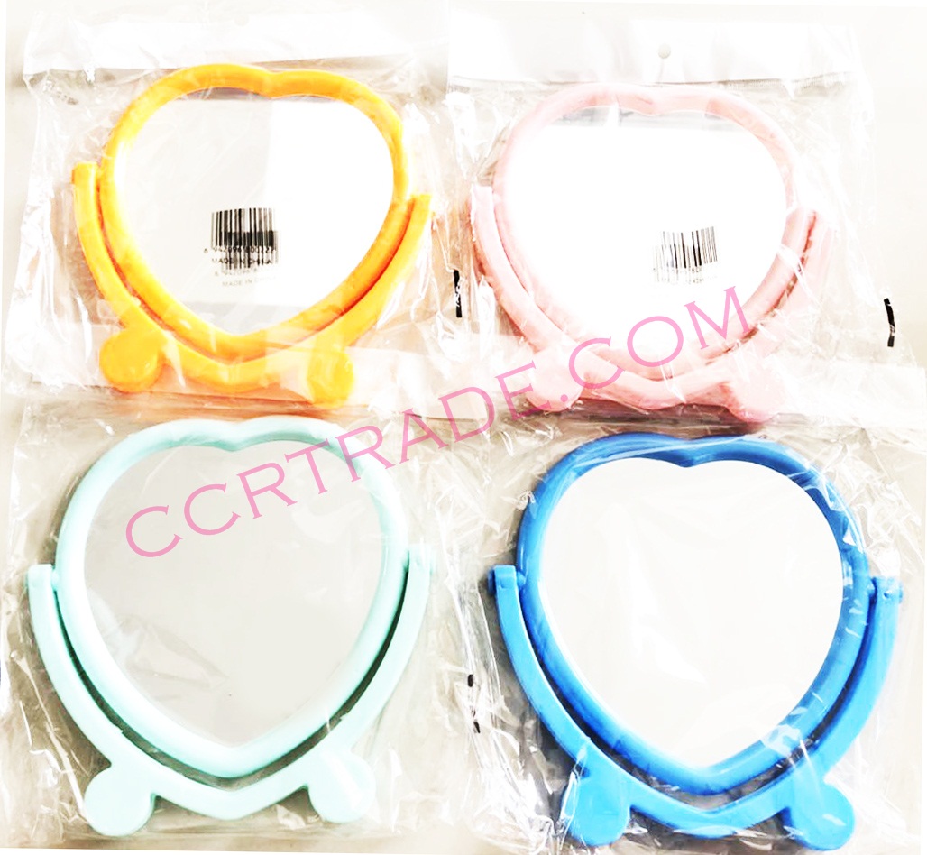 กระจกพับสวิงหัวใจ 17x17.5 ซม.