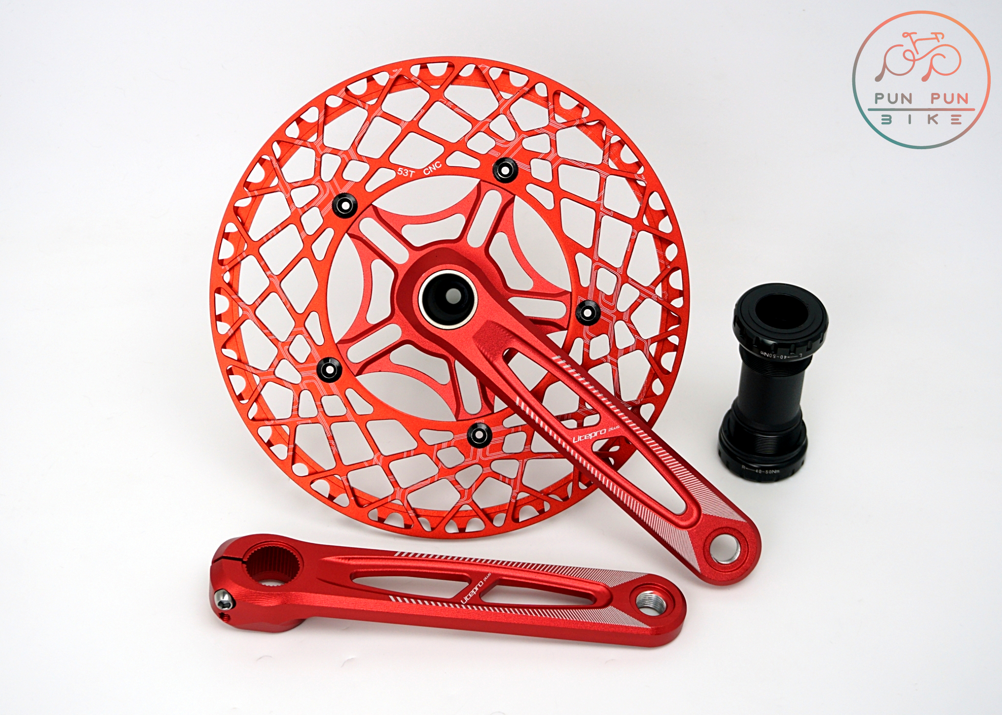 LITEPRO PLUS จานหน้าชั้นเดียว SPIDER CNC กะโหลกกลวง