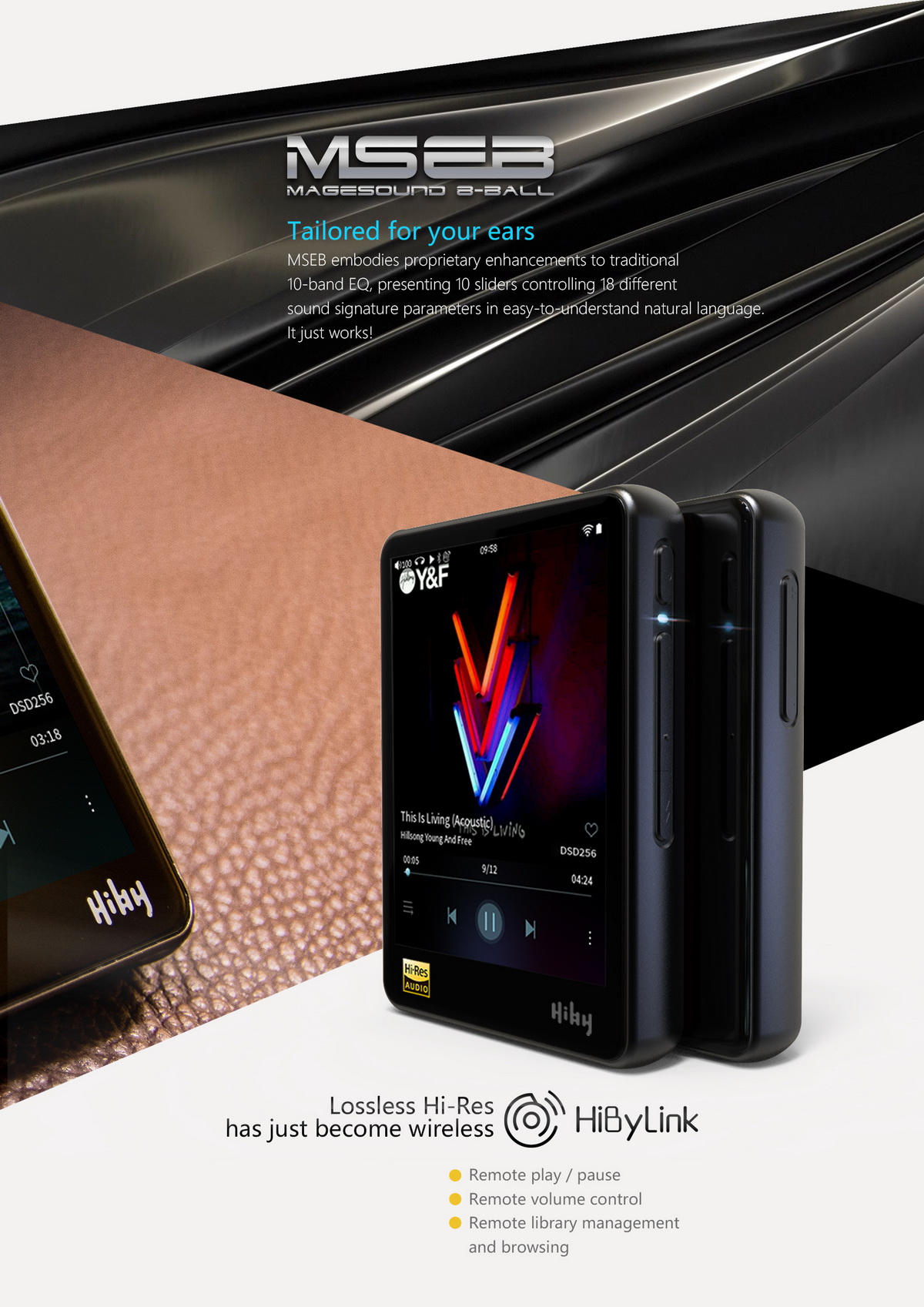 ขาย Hiby R3 สุดยอด DAP ระดับ Hi-Res รองรับ bluetooth 4.1 aptx