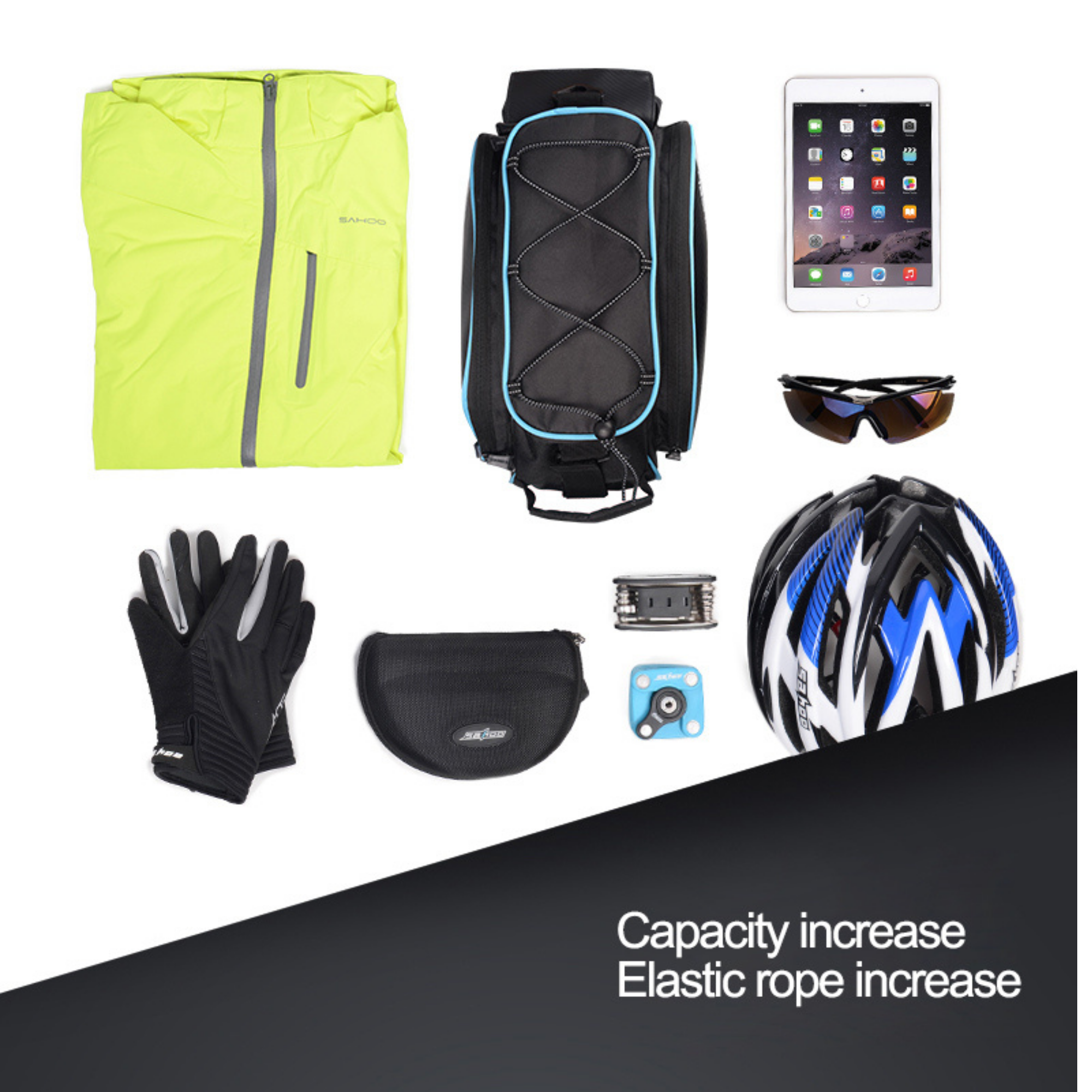 กระเป๋าทัวร์ริ่งจักรยาน วางตะแกรงหลัง ROSWHEEL D14541