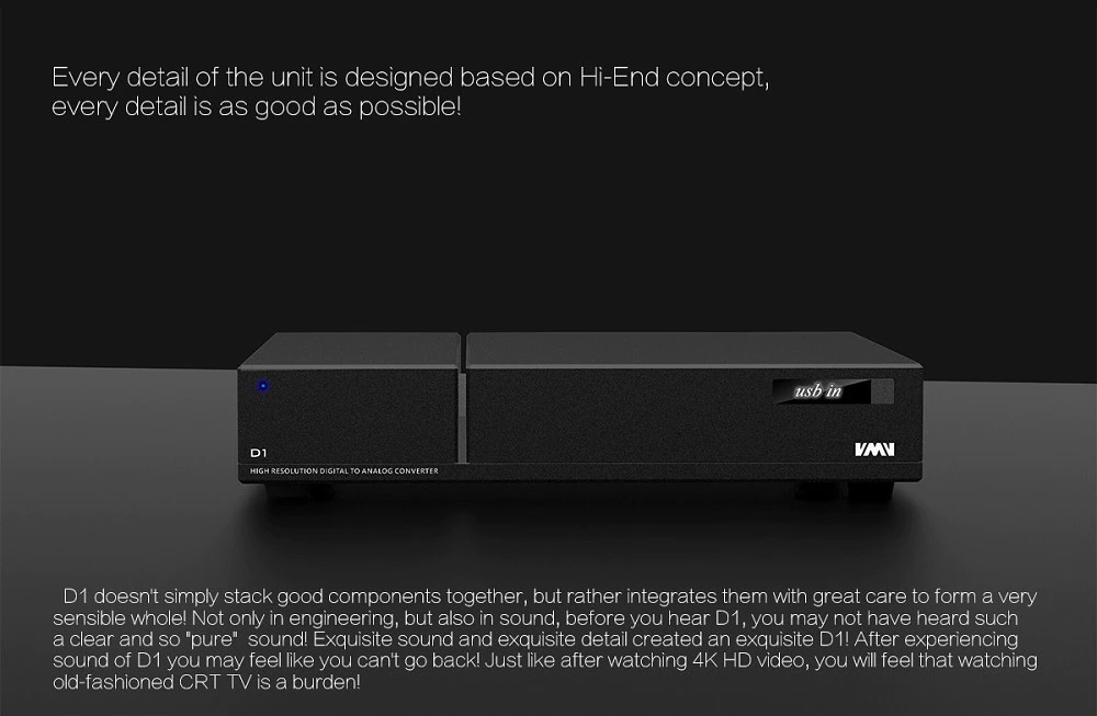 ขาย SMSL VMV D1 DAC ตั้งโต๊ะระดับ Hign-end รองรับ Hi-Res ประกันศูนย์ไทย
