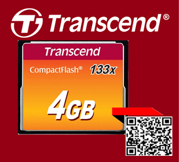 TransCend - CF Card 4GB - 133X Compact Flash Card