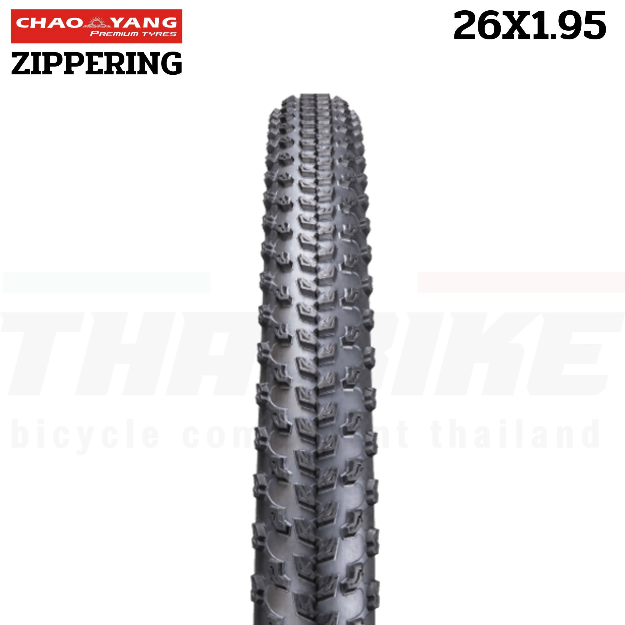 ยางนอกจักรยานเสือภูเขาขอบลวด CHAOYANG ZIPPERING 26X1.95 W108185