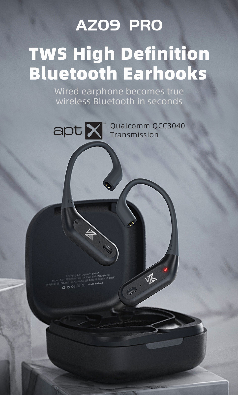 ขาย KZ AZ09 Pro Module Bluetooth 5.2 อัพเกรดหูฟังให้ไร้สาย