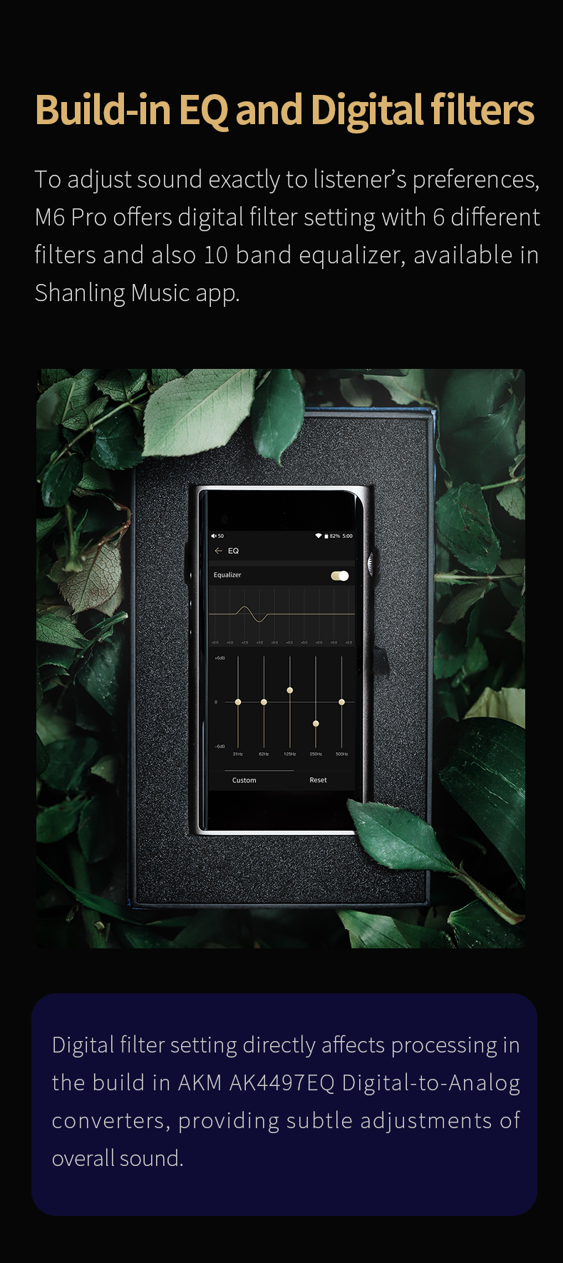 ขาย SHANLING M6 Pro DAP พกพาชิป Dual AK4497EQ รองรับ 32bit/768kHz , Dual Hi-Res