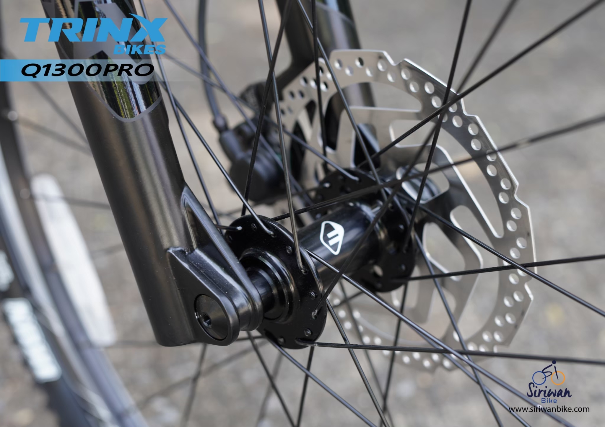 TRINX : Q1300 Pro เสือภูเขาเฟรมอลูมิเนียม ล้อ 29" Boost เกียร์ SRAM SX Eagle 12 สปีด โช้กลมรีโมท ดิสเบรกน้ำมัน Shimano ดุมแบริ่ง แกนสอด