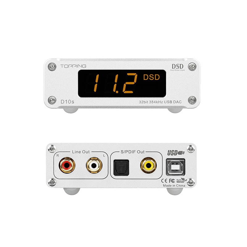 ขาย TOPPING D10s USB DAC ชิป XMOS XU208 , ES9038Q2M รองรับ PCM 384kHz/32bit DSD256