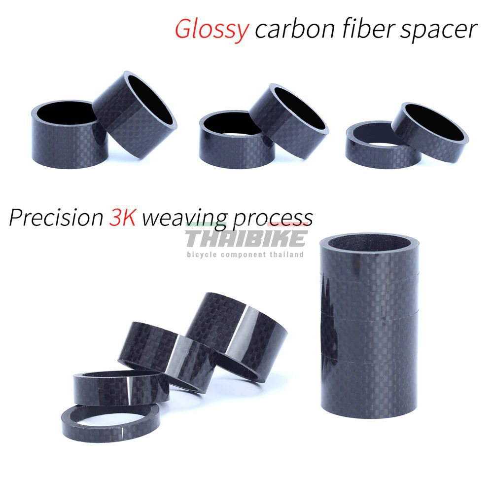 แหวนรองคอจักรยานแบบคาร์บอน THAIBIKE 28.6/OD2(31.8) 3/5/10/15/20mm