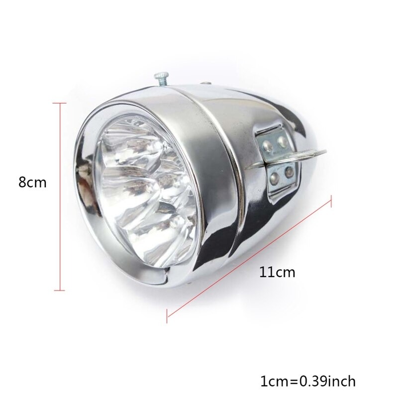 ไฟหน้าจักรยานแบบวินเทจแบบ 7 หลอด Vintage Retro