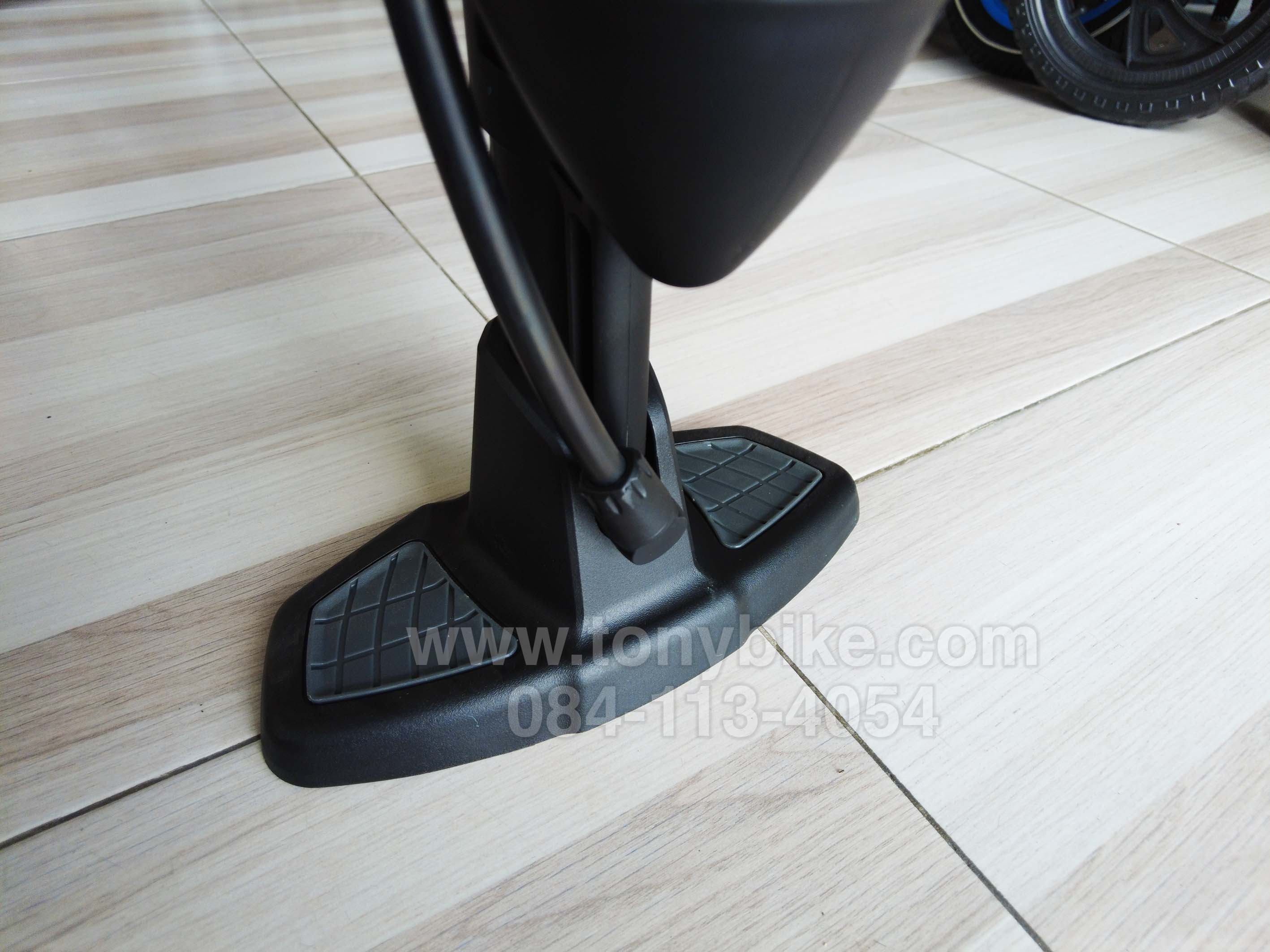 ที่สูบลมจักรยาน รุ่น CFL-501PG7 กระบอกไฟเบอร์ มีเกจวัดแรงดันลม หน้าปัด 8 ซม. (3 หัวสูบ A/V, F/V, D/V) 160 psi. 11 Bar