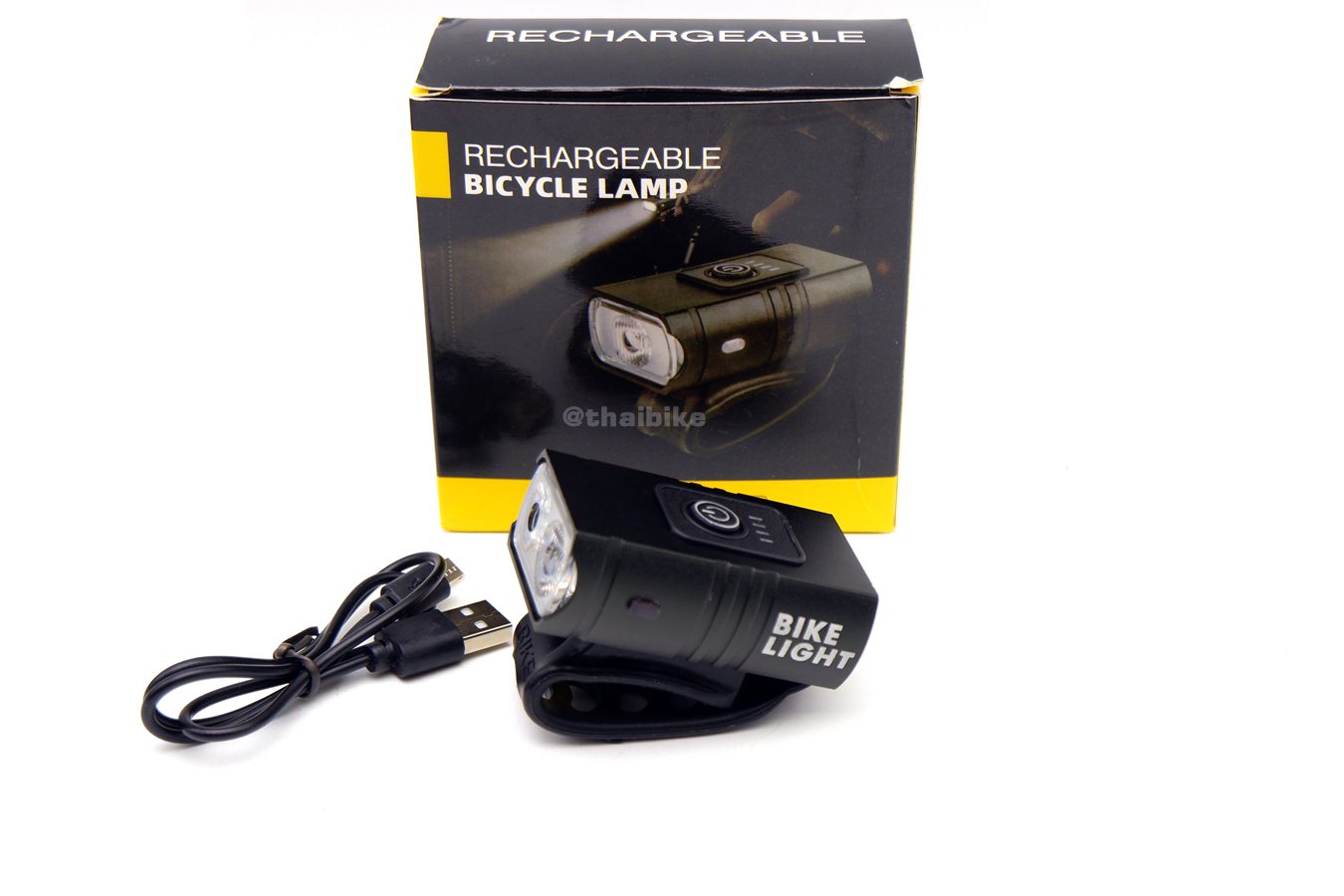 ไฟหน้าจักรยาน THAIBIKE LIGHT ชาร์จ USB