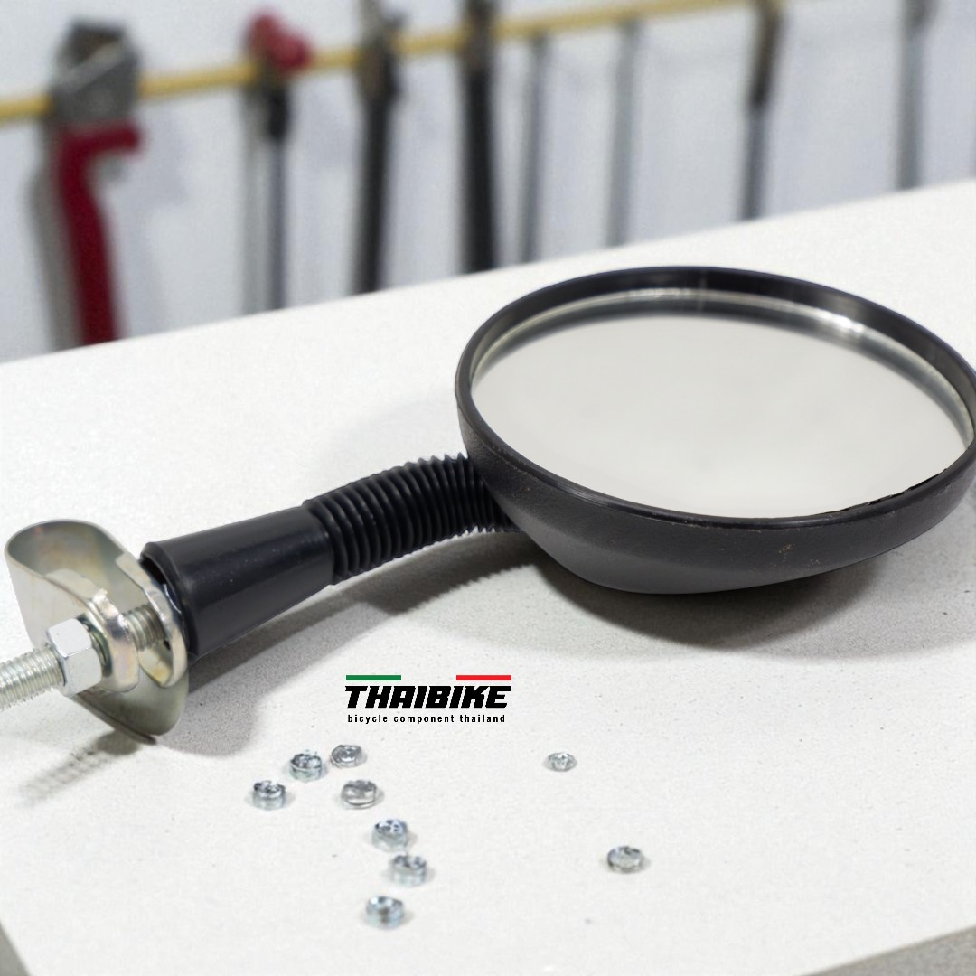 กระจกข้างจักรยาน มอเตอร์ไซค์ รถไฟฟ้า รุ่นใหม่ ขนาดใหญ่3.5นิ้ว (9ซม.)