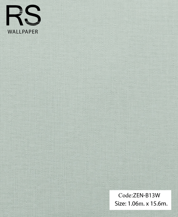 วอลเปเปอร์เทกเจอร์เส้นโทนสีเขียวอมเทา ZEN-B13W