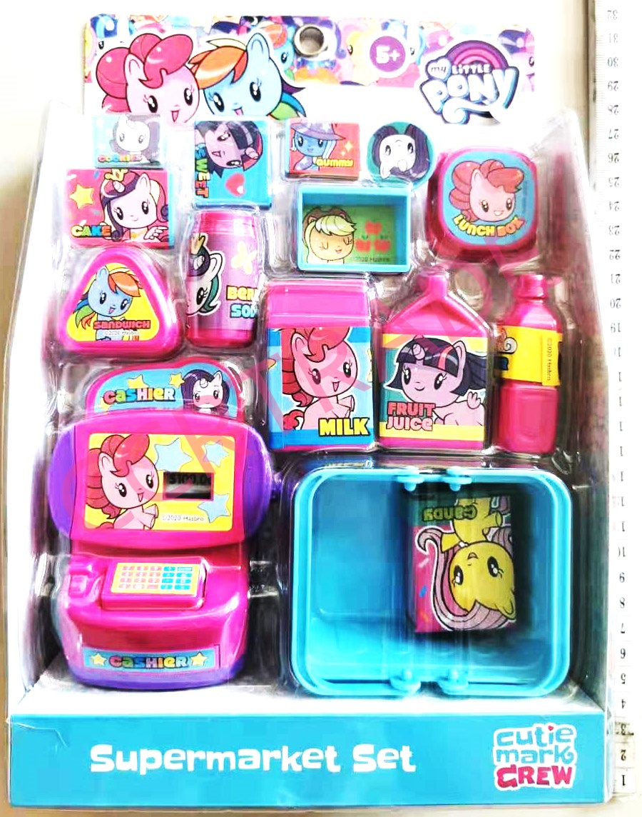 ชุดร้านค้าม้าโพนี่+แคชเชียร์แผงครอบ 19x28 ซม.(ลิขสิทธิ์แท้)(1x3)