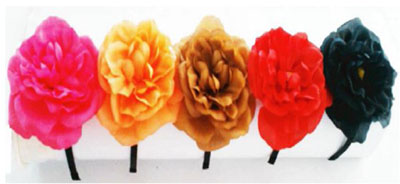 ที่คาดผมดอกไม้จัมโบ้ 3in1