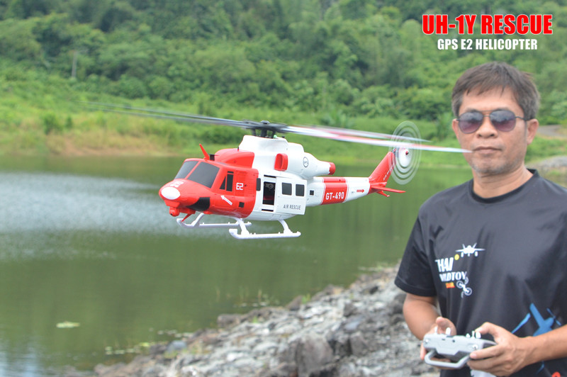 UH-1Y HUEY RESCUE GPS HELICOPTER GOOSKY E2