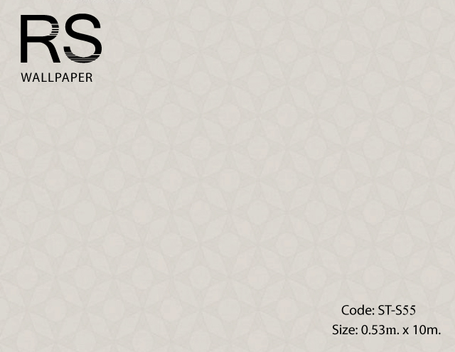 วอลเปเปอร์ลายกราฟฟิคพื้นโทนสีเทาอ่อน ST-S55