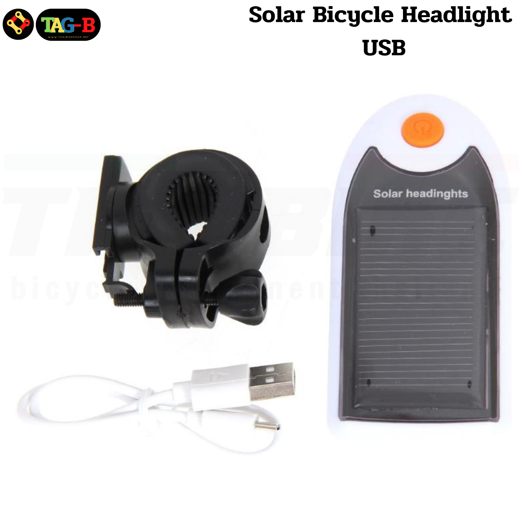 ไฟหน้าจักรยานแบบชาร์จ SOLARCELL LIGHT 240 lumens