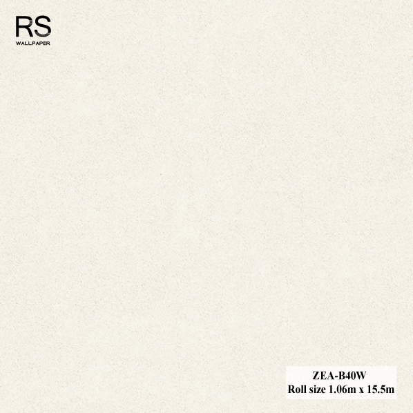 วอลเปเปอร์ พื้นสีขาวครีม ZEA-B40W